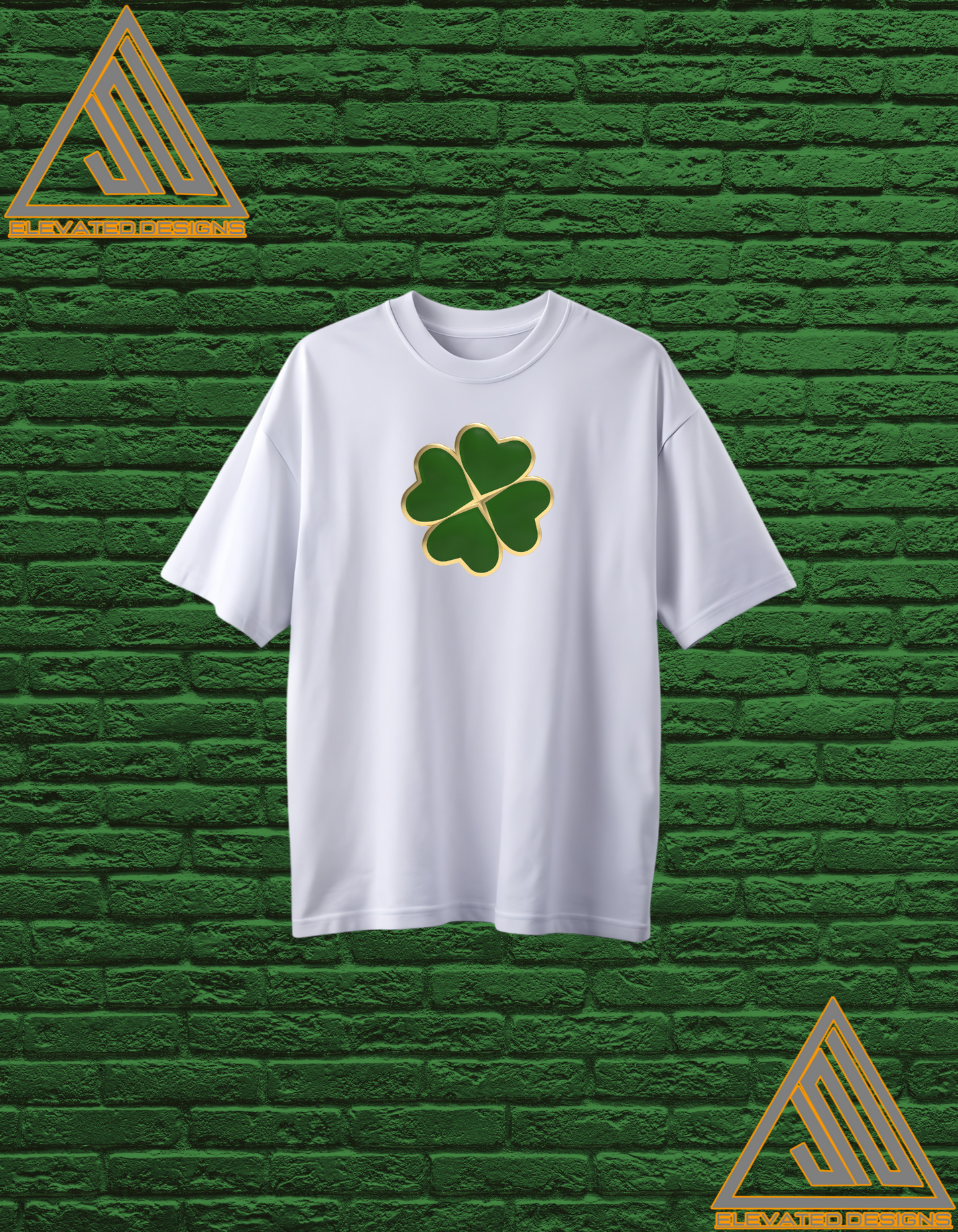 Golden Four-Leaf Clover Tee